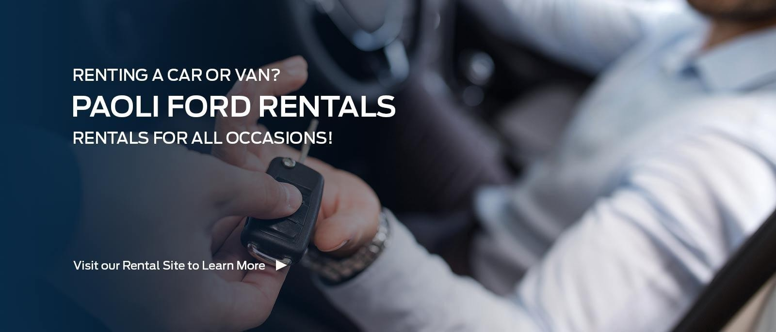 Paoli Ford Rentals at Paoli Ford Collision in Paoli PA